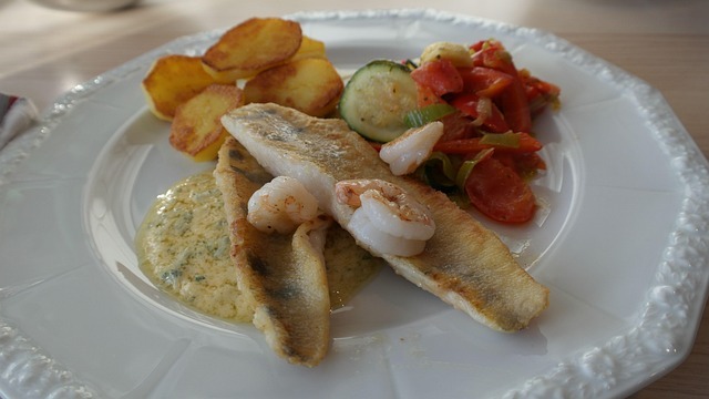 Sieja grillowana w marynacie z oliwy i cytryny